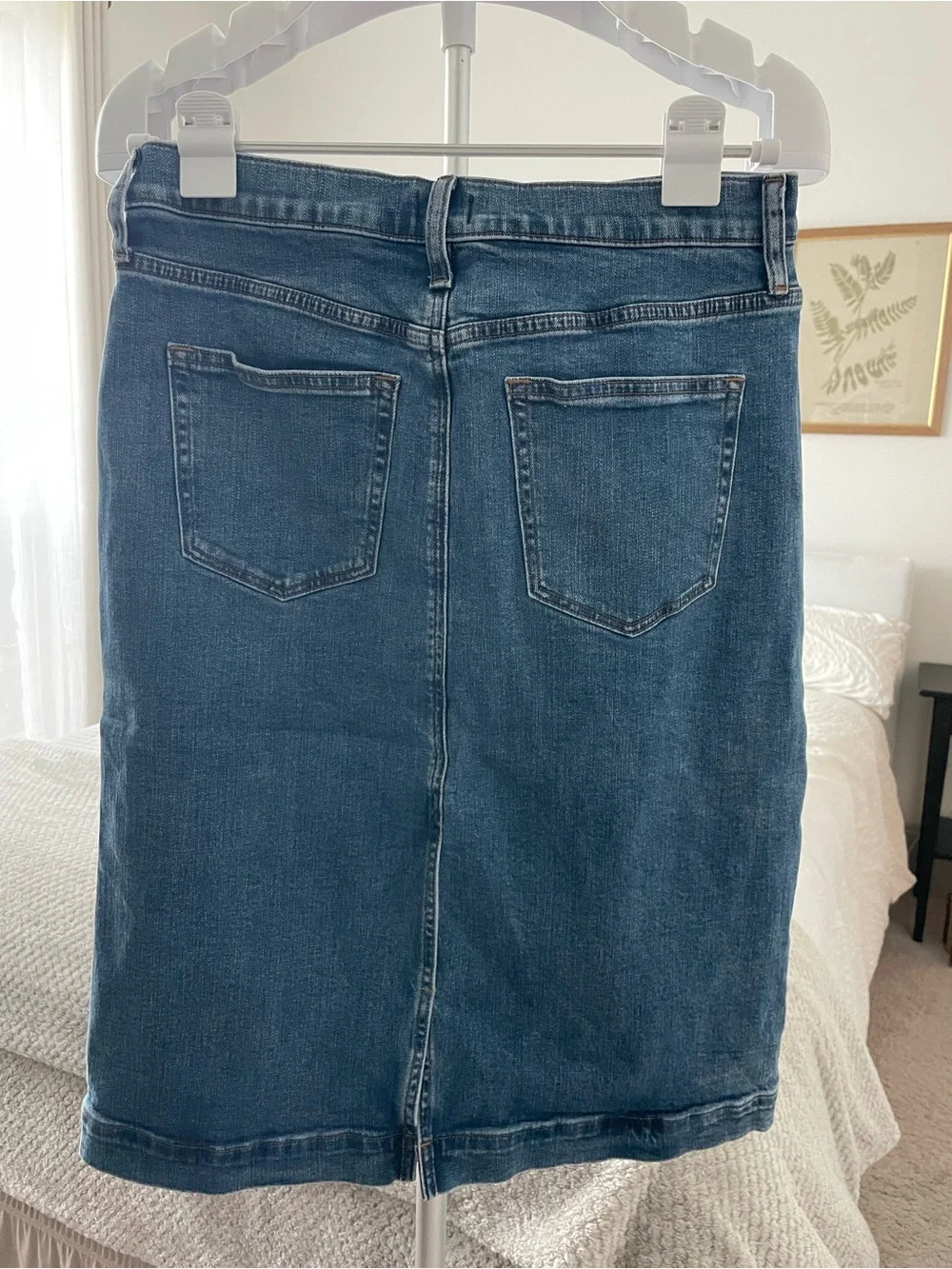 Woman’s JCrew Midi Denim Skirt